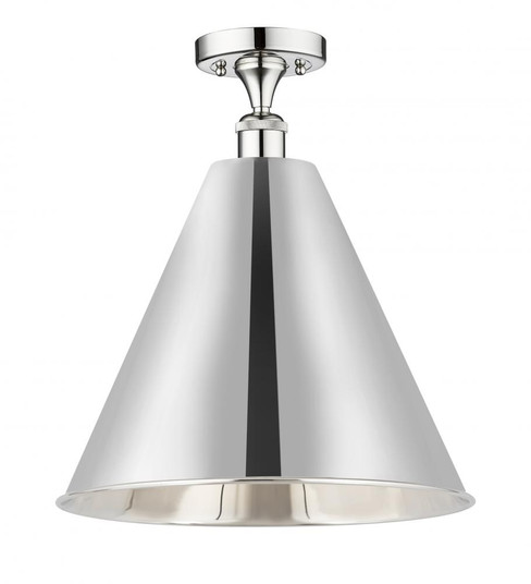 Berkshire - 1 Light - 16 inch - Polished Chrome - Semi-Flush Mount (3442|616-1F-PC-MBC-16-PC)