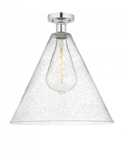 Berkshire - 1 Light - 16 inch - Polished Chrome - Semi-Flush Mount (3442|616-1F-PC-GBC-164)