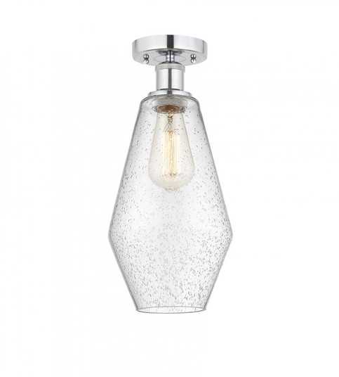 Cindyrella - 1 Light - 7 inch - Polished Chrome - Semi-Flush Mount (3442|616-1F-PC-G654-7)