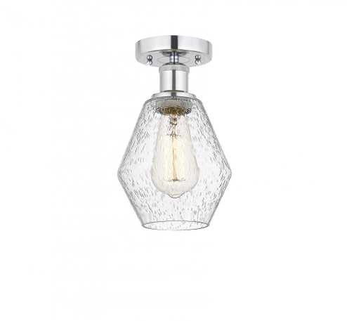 Cindyrella - 1 Light - 6 inch - Polished Chrome - Semi-Flush Mount (3442|616-1F-PC-G654-6)