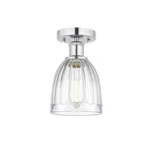 Brookfield - 1 Light - 6 inch - Polished Chrome - Semi-Flush Mount (3442|616-1F-PC-G442)