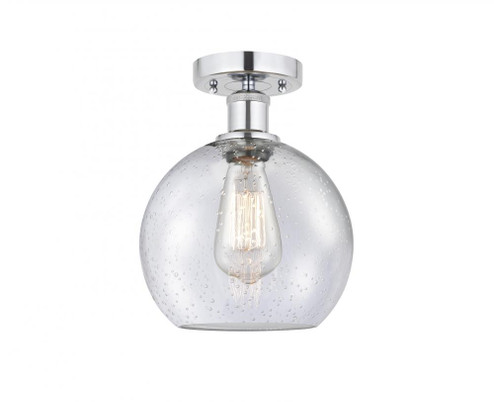 Athens - 1 Light - 8 inch - Polished Chrome - Semi-Flush Mount (3442|616-1F-PC-G124-8)