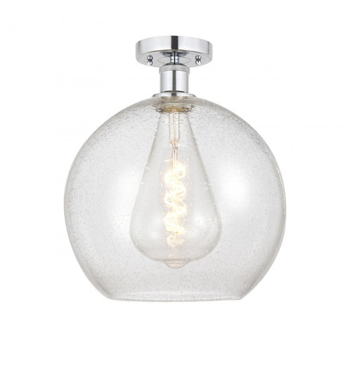 Athens - 1 Light - 12 inch - Polished Chrome - Semi-Flush Mount (3442|616-1F-PC-G124-12)