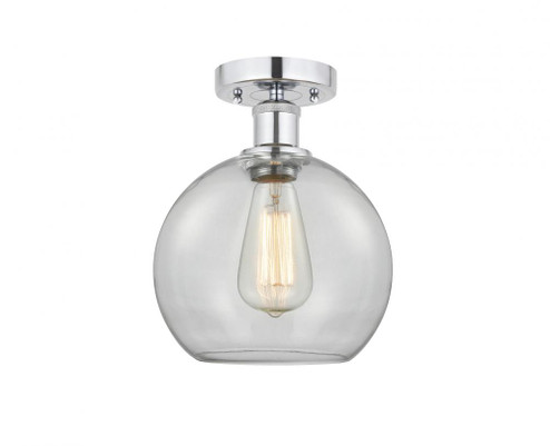 Athens - 1 Light - 8 inch - Polished Chrome - Semi-Flush Mount (3442|616-1F-PC-G122-8)