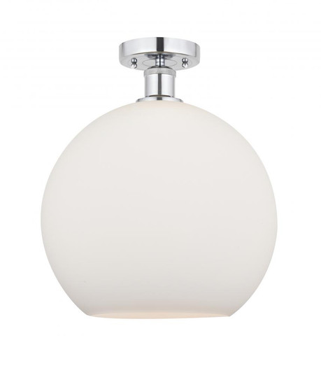 Athens - 1 Light - 12 inch - Polished Chrome - Semi-Flush Mount (3442|616-1F-PC-G121-12)