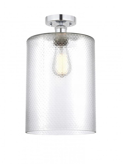 Cobbleskill - 1 Light - 9 inch - Polished Chrome - Semi-Flush Mount (3442|616-1F-PC-G112-L)