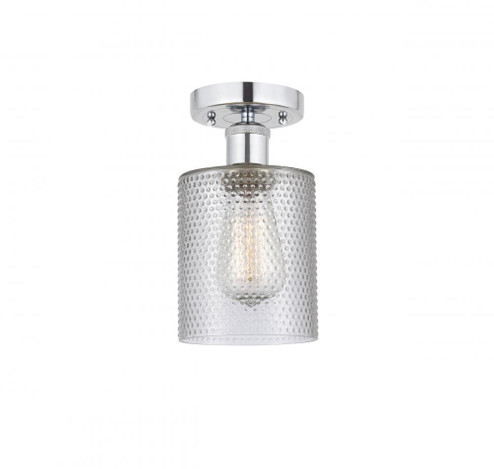 Cobbleskill - 1 Light - 5 inch - Polished Chrome - Semi-Flush Mount (3442|616-1F-PC-G112)