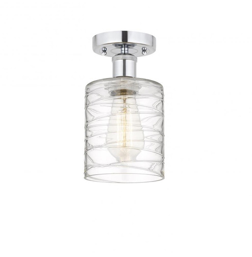 Cobbleskill - 1 Light - 5 inch - Polished Chrome - Semi-Flush Mount (3442|616-1F-PC-G1113)