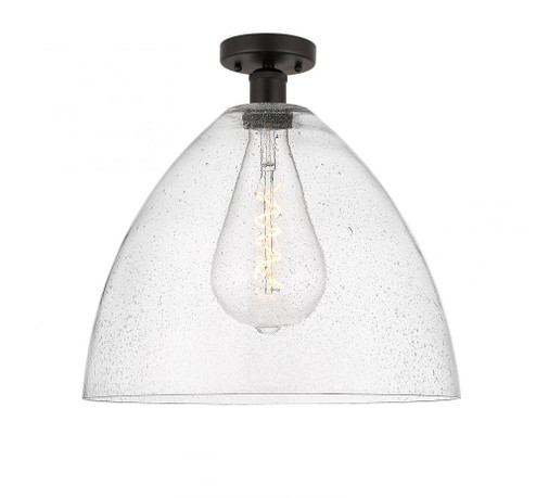 Bristol - 1 Light - 16 inch - Oil Rubbed Bronze - Semi-Flush Mount (3442|616-1F-OB-GBD-164)