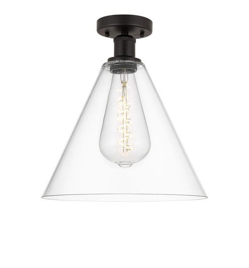 Berkshire - 1 Light - 12 inch - Oil Rubbed Bronze - Semi-Flush Mount (3442|616-1F-OB-GBC-122)