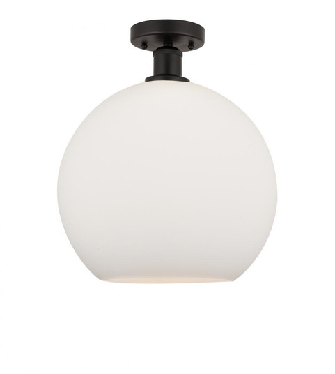Athens - 1 Light - 12 inch - Oil Rubbed Bronze - Semi-Flush Mount (3442|616-1F-OB-G121-12)