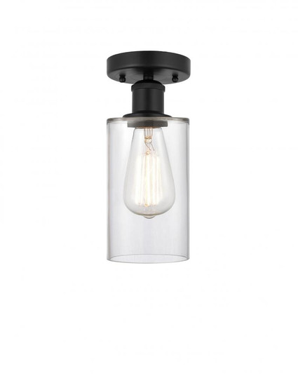 Clymer - 1 Light - 4 inch - Matte Black - Semi-Flush Mount (3442|616-1F-BK-G802)