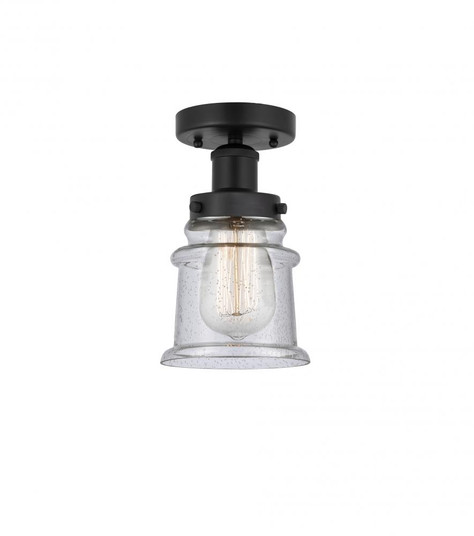 Canton - 1 Light - 5 inch - Matte Black - Semi-Flush Mount (3442|616-1F-BK-G184S)