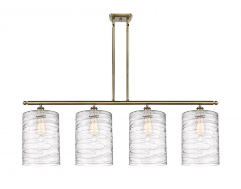 Cobbleskill - 4 Light - 48 inch - Antique Brass - Cord hung - Island Light (3442|516-4I-AB-G1113-L)