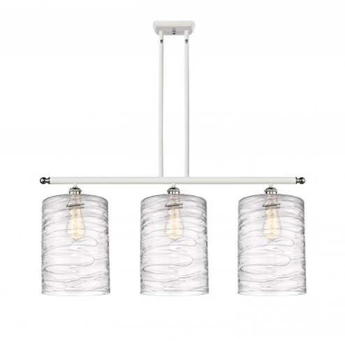 Cobbleskill - 3 Light - 36 inch - White Polished Chrome - Stem hung - Island Light (3442|516-3I-WPC-G1113-L)