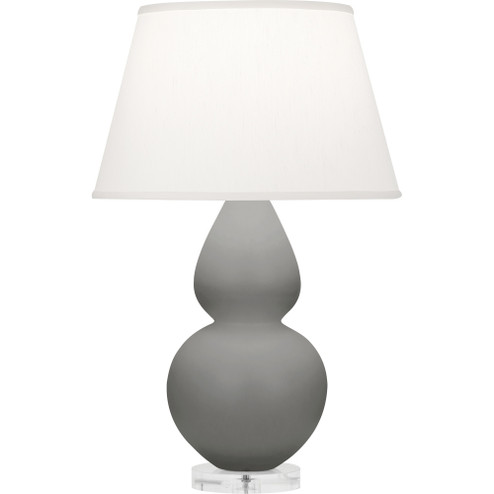 Matte Smokey Taupe Double Gourd Table Lamp (237|MST62)