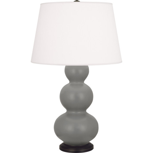 Matte Smokey Taupe Triple Gourd Table Lamp (237|MST41)