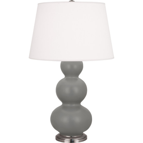 Matte Smokey Taupe Triple Gourd Table Lamp (237|MST42)