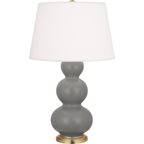 Matte Smokey Taupe Triple Gourd Table Lamp (237|MST40)
