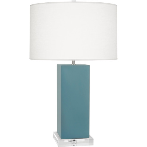 Matte Steel Blue Harvey Table Lamp (237|MOB95)