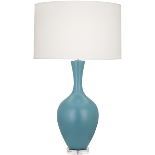 Matte Steel Blue Audrey Table Lamp (237|MOB80)