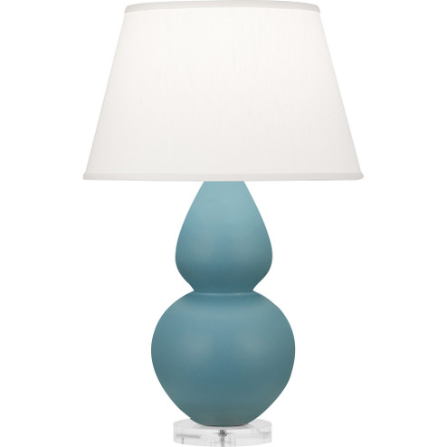 Matte Steel Blue Double Gourd Table Lamp (237|MOB62)