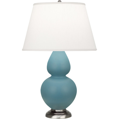 Matte Steel Blue Double Gourd Table Lamp (237|MOB59)