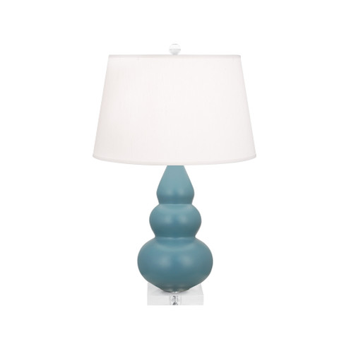 Matte Steel Blue Small Triple Gourd Accent Lamp (237|MOB33)