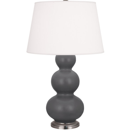 Matte Ash Triple Gourd Table Lamp (237|MCR42)