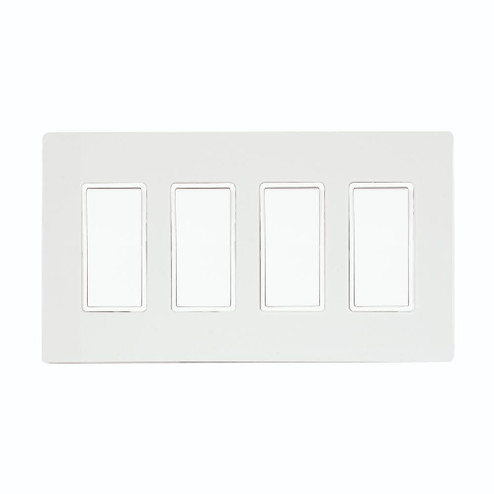 Single Simple Switch Wall Plate and Gang Box - 20 Amp Per Pole (4304|EFSSPW4)