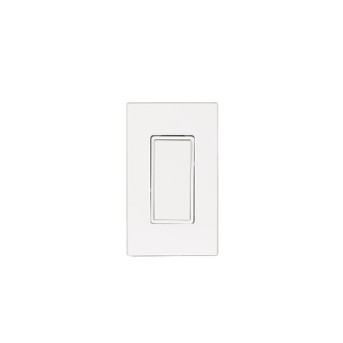 Single Simple Switch Wall Plate and Gang Box - 20 Amp Per Pole (4304|EFSSPW1)