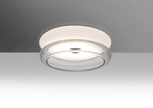 Besa Topper 8 Ceiling, Opal/Clear, Finish, 1x10W LED (127|TOPPER8CLC-LED)