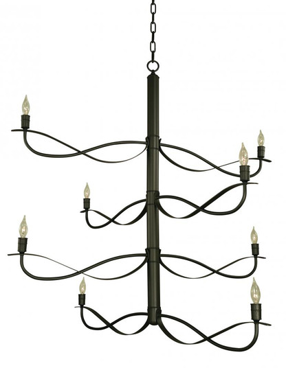 8-Light Iron Telluride Foyer Chandelier (84|5728 IRON)