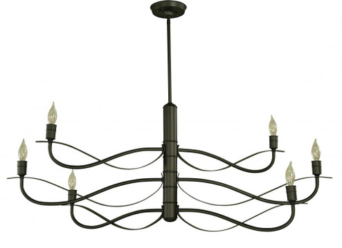 6-Light Iron Telluride Dining Chandelier (84|5720 IRON)