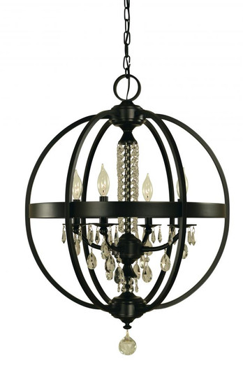 4-Light Satin Pewter Olivia Dining Chandelier (84|5714 SP)