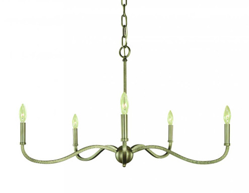 5-Light Satin Pewter Heidelberg Dining Chandelier (84|5643 SP)