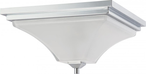 Parker - 2 Light Flush with Sandstone Etched Glass - Polished Chrome Finish (81|60/4006)