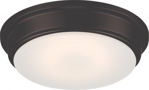 Haley - LED Flush with Frosted Glass - Aged Bronze Finish (81|62/711)