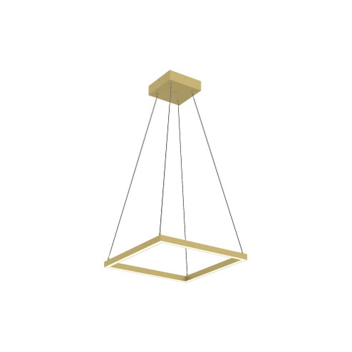 Piazza 18-in Brushed Gold LED Pendant (461|PD88118-BG)