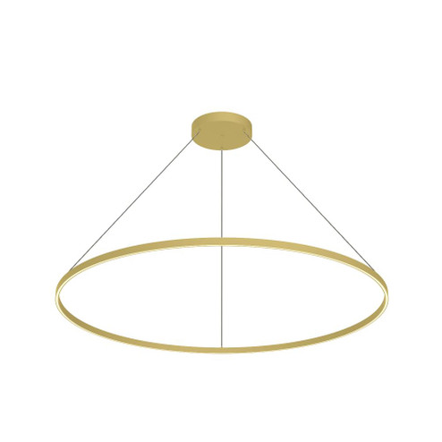 Cerchio 60-in Brushed Gold LED Pendant (461|PD87760-BG)