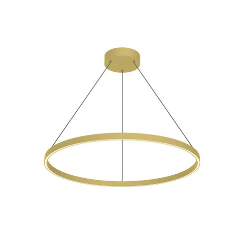 Cerchio 32-in Brushed Gold LED Pendant (461|PD87732-BG)