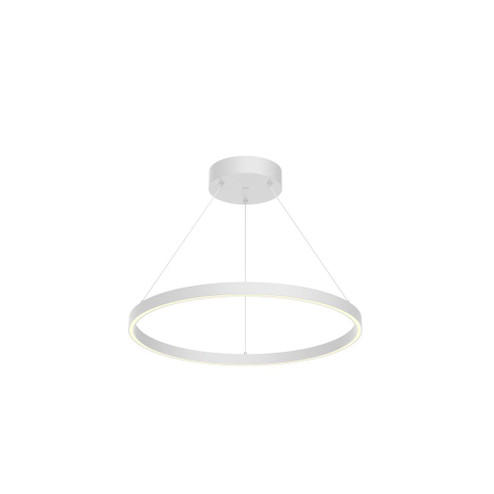 Cerchio 24-in White LED Pendant (461|PD87724-WH)