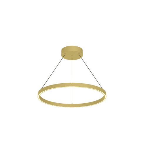 Cerchio 24-in Brushed Gold LED Pendant (461|PD87724-BG)
