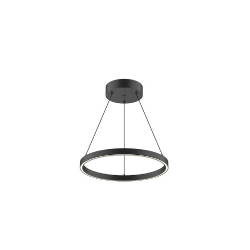 Cerchio 18-in Black LED Pendant (461|PD87718-BK)