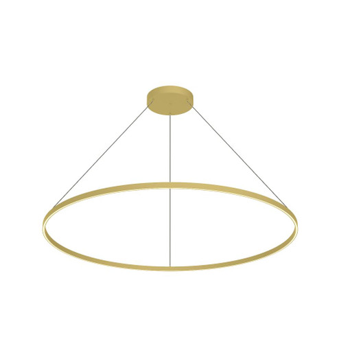 Cerchio 60-in Brushed Gold LED Pendant (461|PD87160-BG)