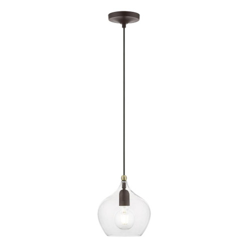 1 Light Bronze with Antique Brass Accent Pendant (108|49088-07)