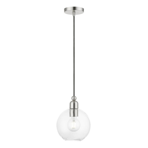 1 Light Brushed Nickel Sphere Pendant (108|48972-91)