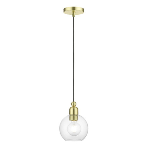 1 Light Satin Brass Sphere Mini Pendant (108|48971-12)