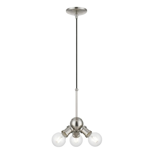 3 Light Brushed Nickel Pendant (108|47164-91)