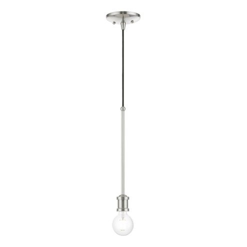 1 Light Brushed Nickel Single Pendant (108|47161-91)